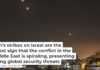 Iran’s strikes on Israel are the latest sign that the conflict in the Middle East is spiraling, presenting rising global security threats Many rockets fired from Iran are seen over Jerusalem from Hebron, the West Bank, on Oct. 1, 2024. Wisam Hashlamoun/Anadolu via Getty Images